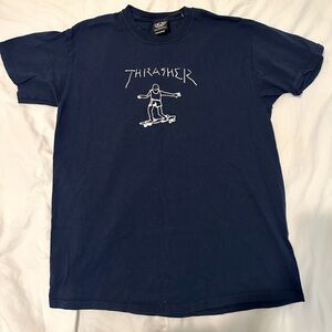 Navy Blue Thrasher Tee